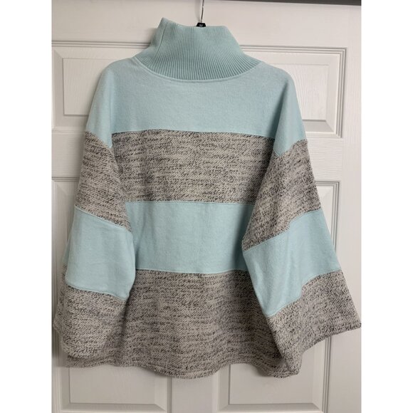 Anthropologie Daily Practice M Cotton Knit Colorblock Pullover Sweater Stripes - Picture 4 of 9